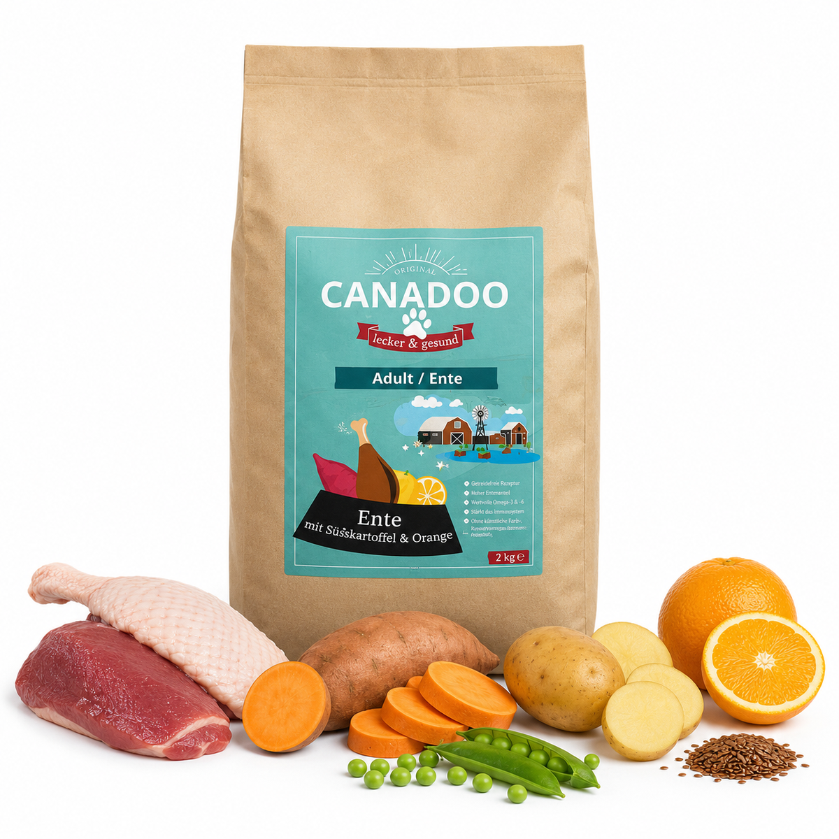 Canadoo Adult Ente mit Süsskartoffel & Orange