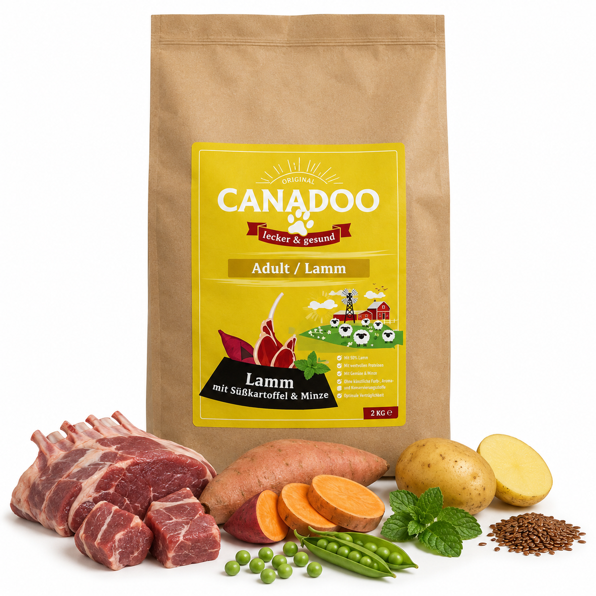 Canadoo Adult Lamm mit Süsskartoffel & Minze